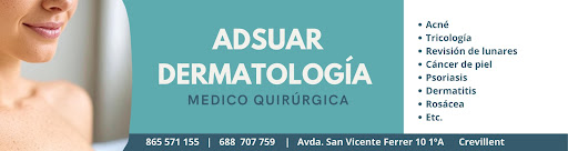 Dermatología Alicante, Crevillente (Dr. Adsuar)