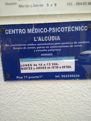 Centro Médico Psicotecnico L'Alcúdia